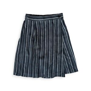 Vintage Blue skort black white small 90s Y2K striped